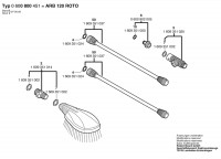 Bosch 0 600 800 451 ARB 120 ROTO Car-Wash Set Spare Parts